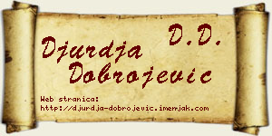 Đurđa Dobrojević vizit kartica